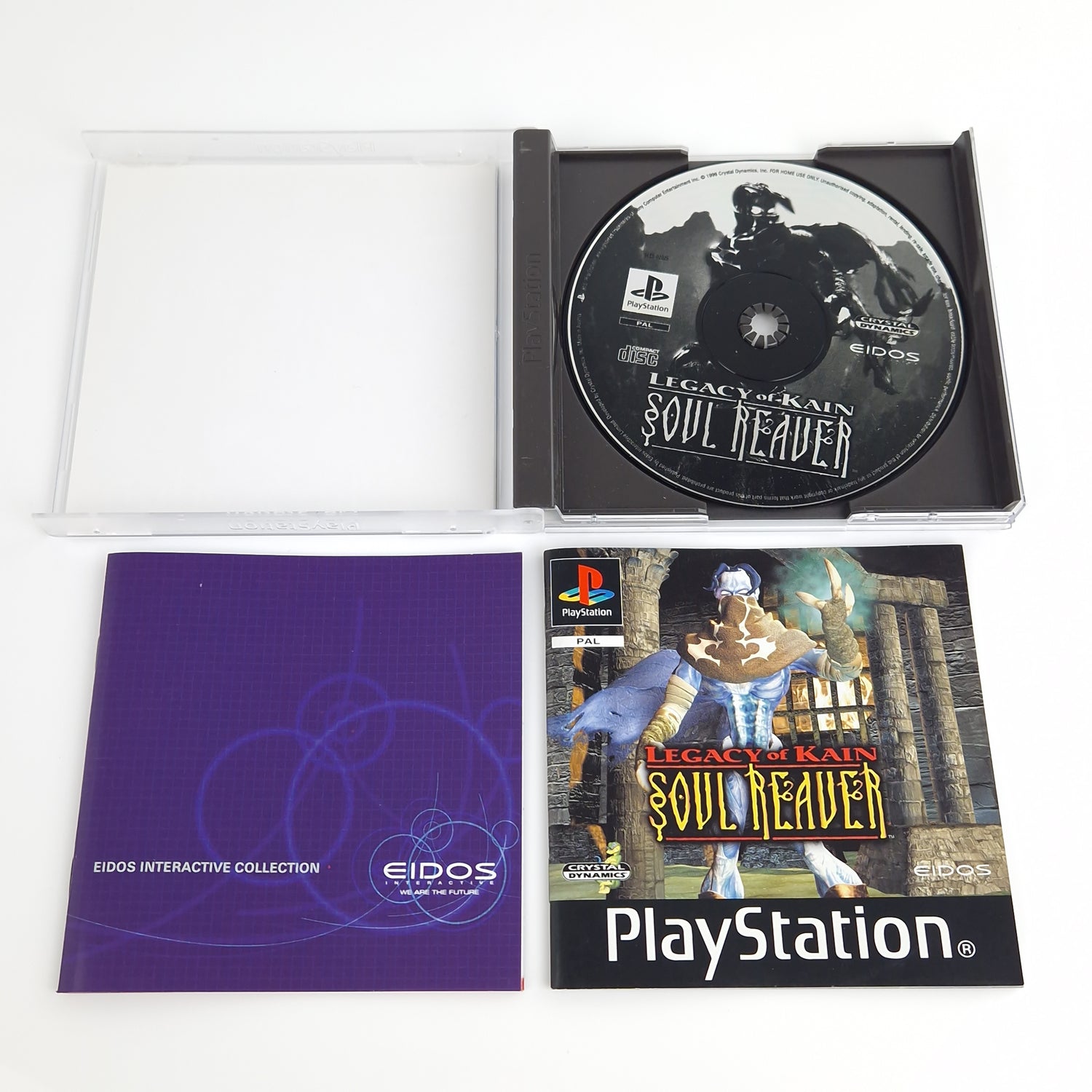 Playstation 1 Spiel : Legacy of Kain Soul Reaver + Lösungsbuch - PS1 OVP PAL