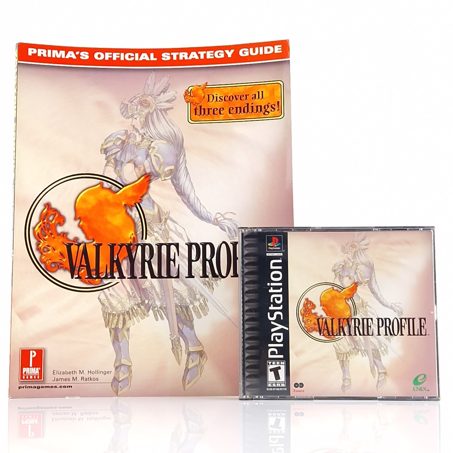 Playstation 1 Spiel : Valkyrie Profile + official Strategy Guide - NTSC-U/C USA