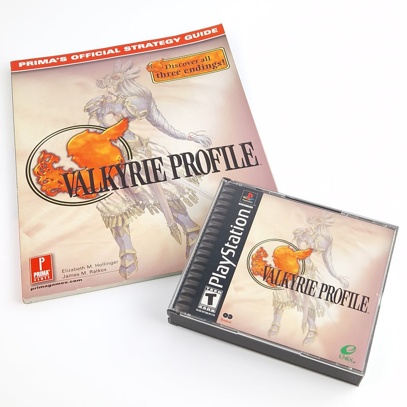 Playstation 1 Spiel : Valkyrie Profile + official Strategy Guide - NTSC-U/C USA