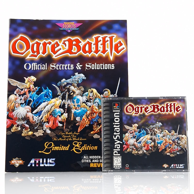 Playstation 1 Spiel : Ogre Battle Limited Edition + Strategy Guide - NTSC USA