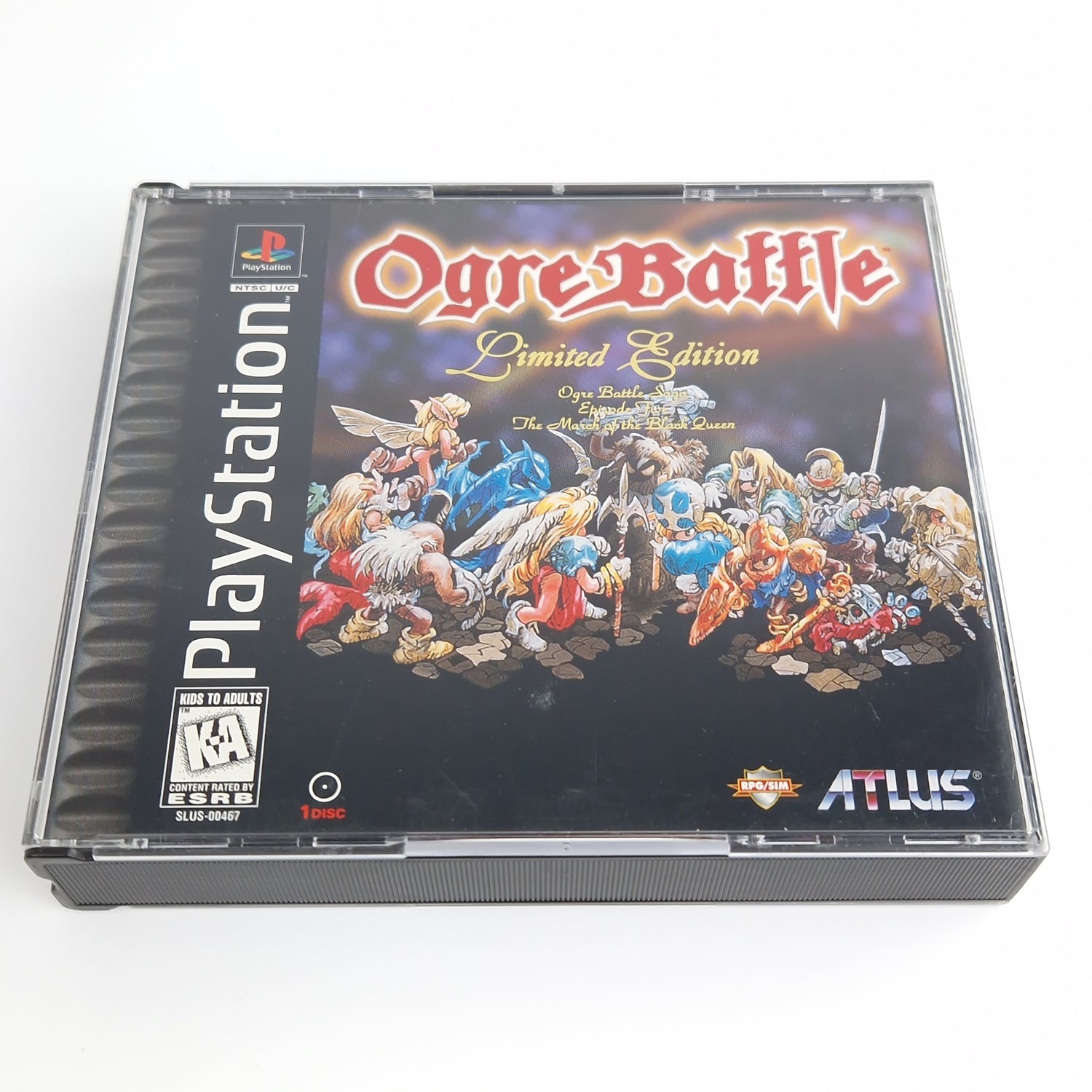 Playstation 1 Spiel : Ogre Battle Limited Edition + Strategy Guide - NTSC USA