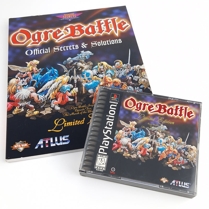 Playstation 1 Spiel : Ogre Battle Limited Edition + Strategy Guide - NTSC USA