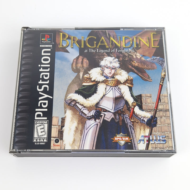 Playstation 1 Spiel : Brigandine + Strategy Guide - NTSC-U/C USA OVP PS1 PSX