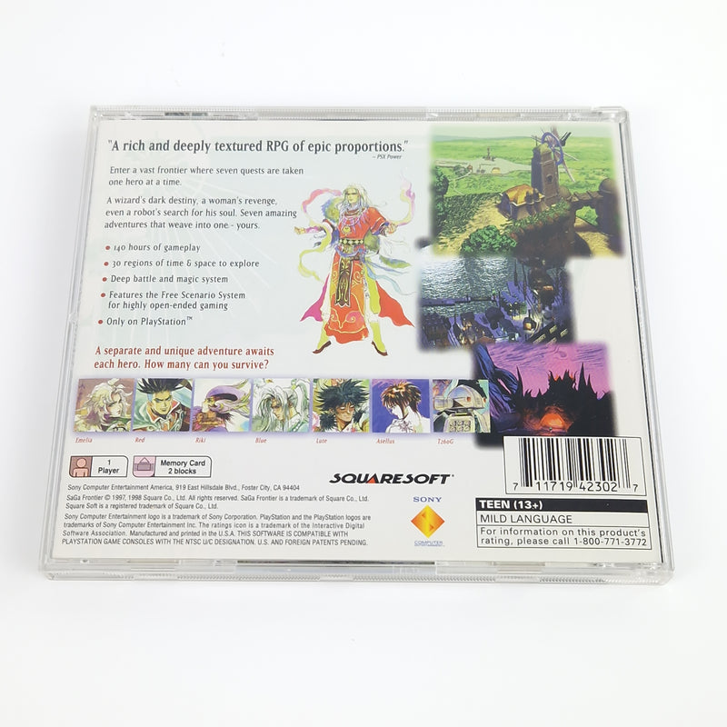 Playstation 1 Spiel : Saga Frontier + Strategy Guide - NTSC-U/C USA OVP PS1 PSX