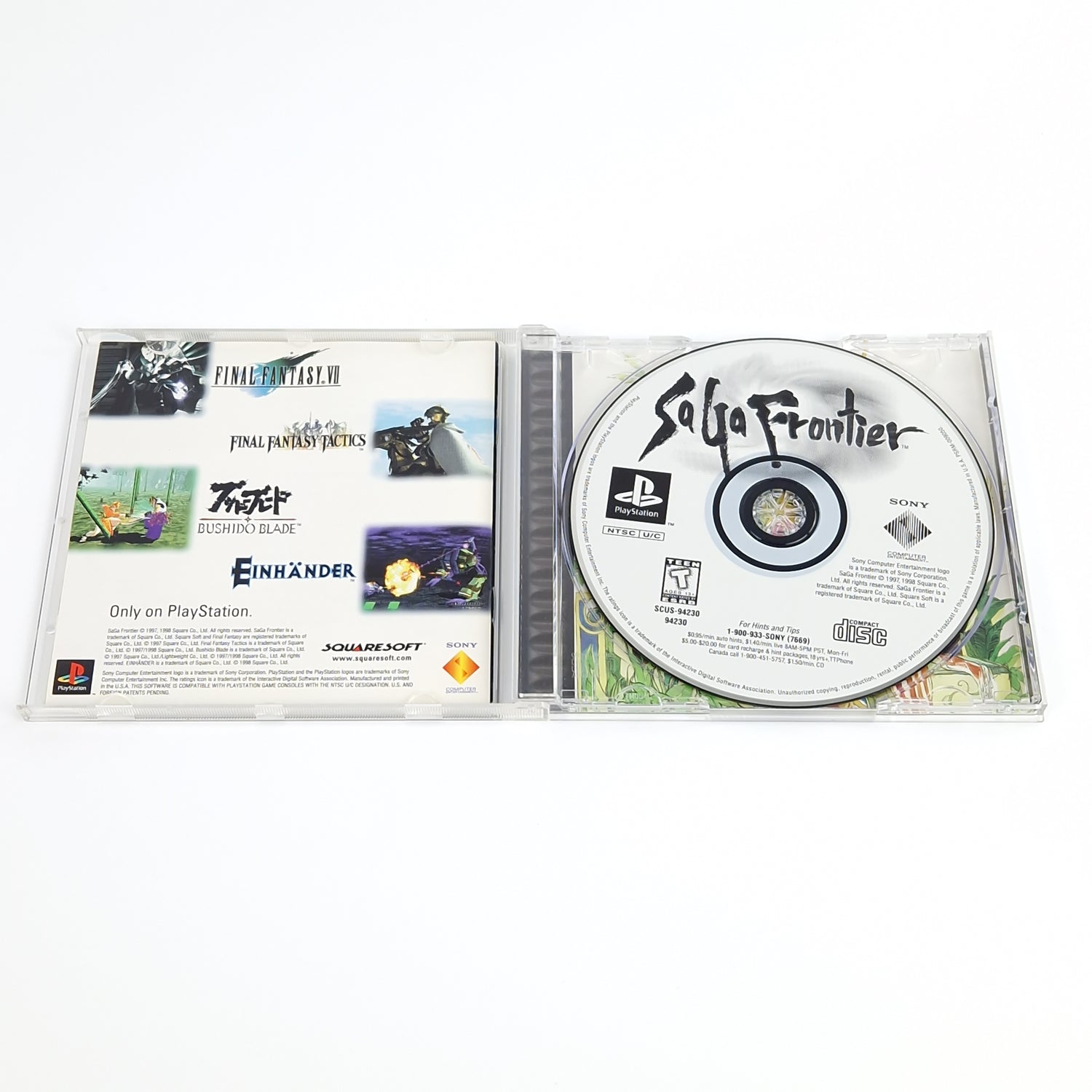 Playstation 1 Spiel : Saga Frontier + Strategy Guide - NTSC-U/C USA OVP PS1 PSX