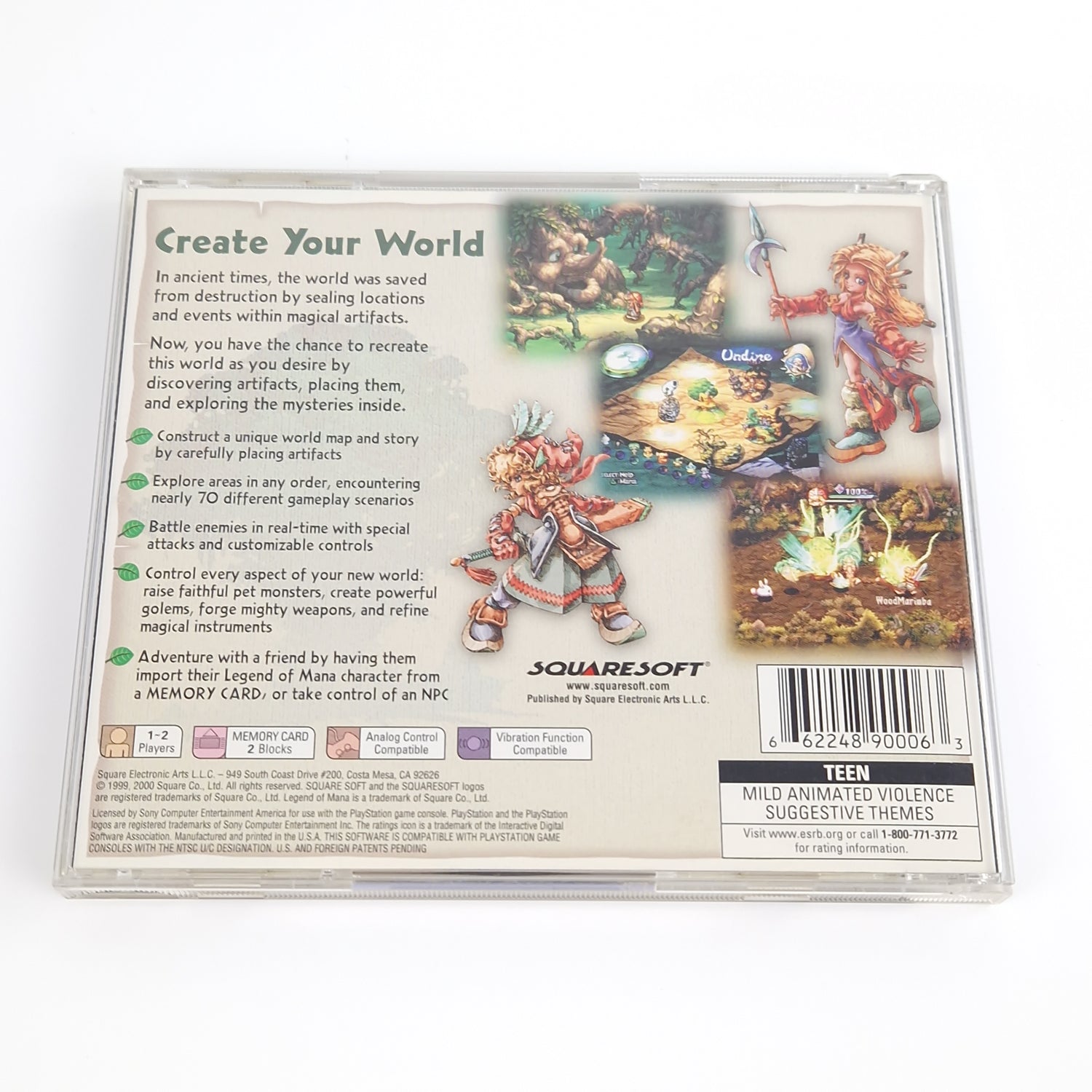 Playstation 1 Spiel : Legend of Mana + Strategy Guide - NTSC-U/C USA OVP PS1 PSX