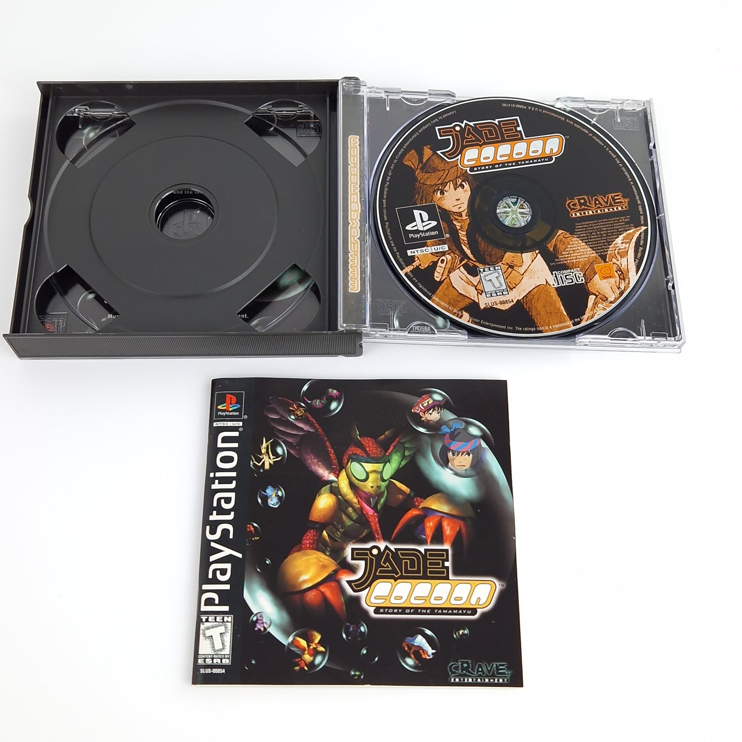 Playstation 1 Spiel : Jade Cocoon Story of Tamamayu + Strategy Guide - PS1 USA