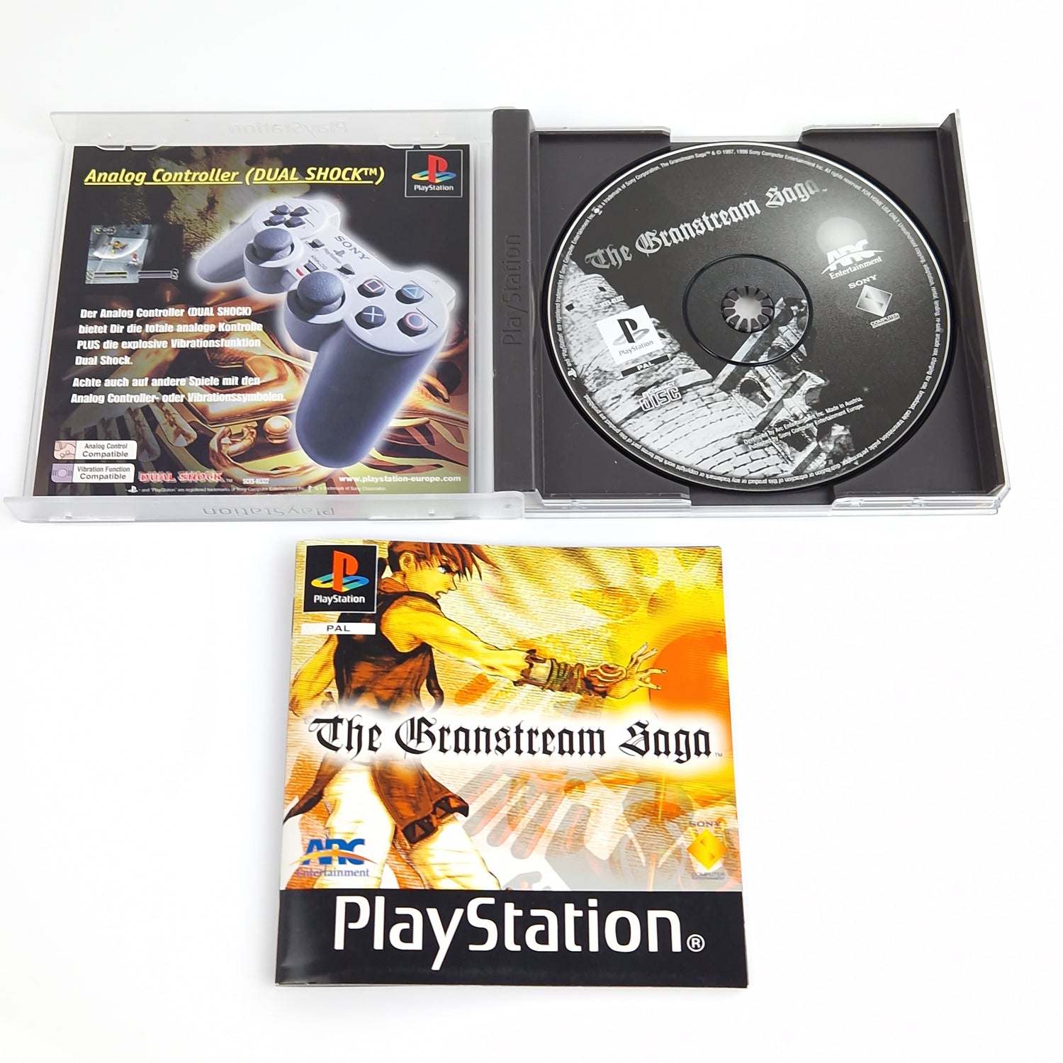 Playstation 1 Spiel : The Granstream Saga + Strategy Guide - PS1 PSX OVP PAL