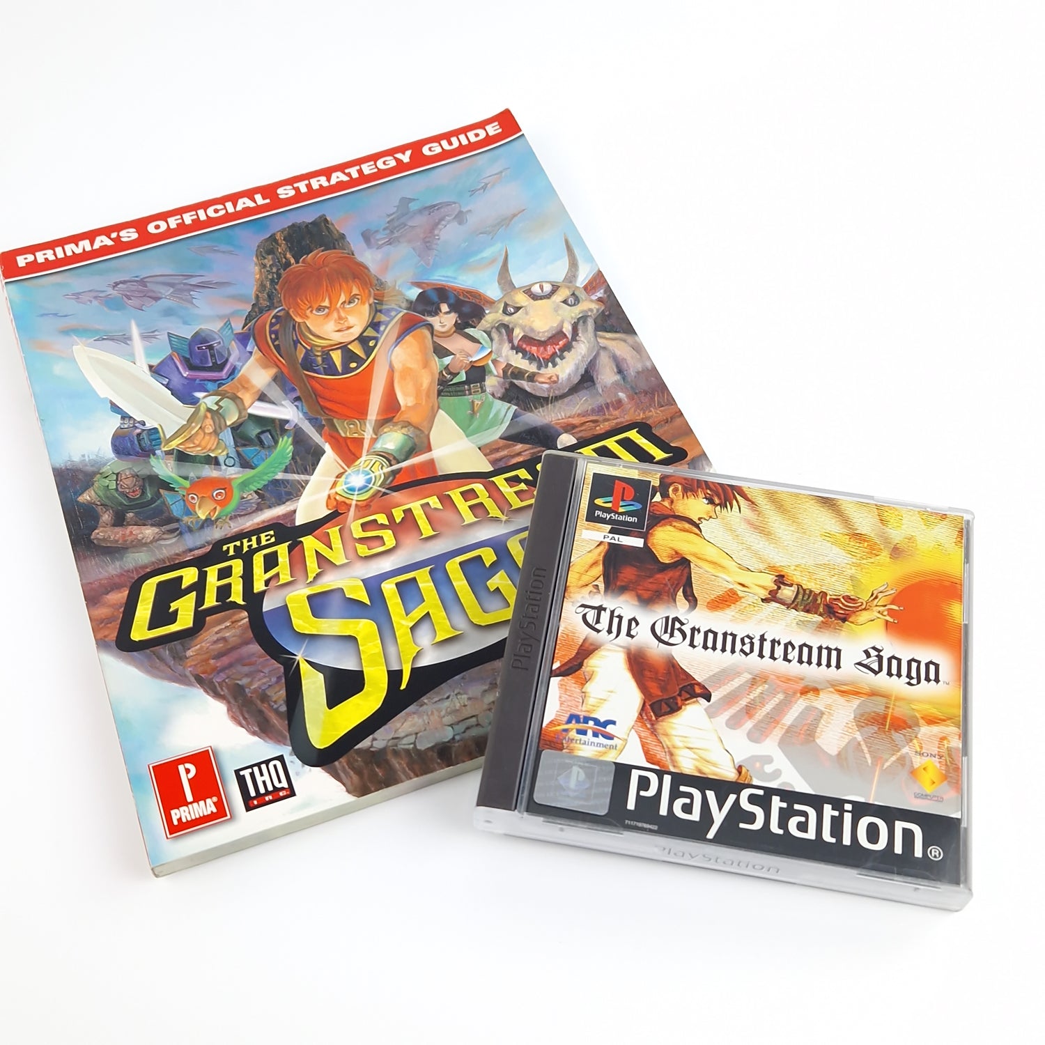 Playstation 1 Spiel : The Granstream Saga + Strategy Guide - PS1 PSX OVP PAL