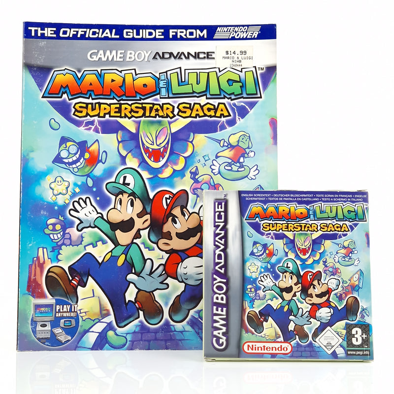 Nintendo Game Boy Advance : Mario & Luigi Superstar Saga + Players Guide - OVP