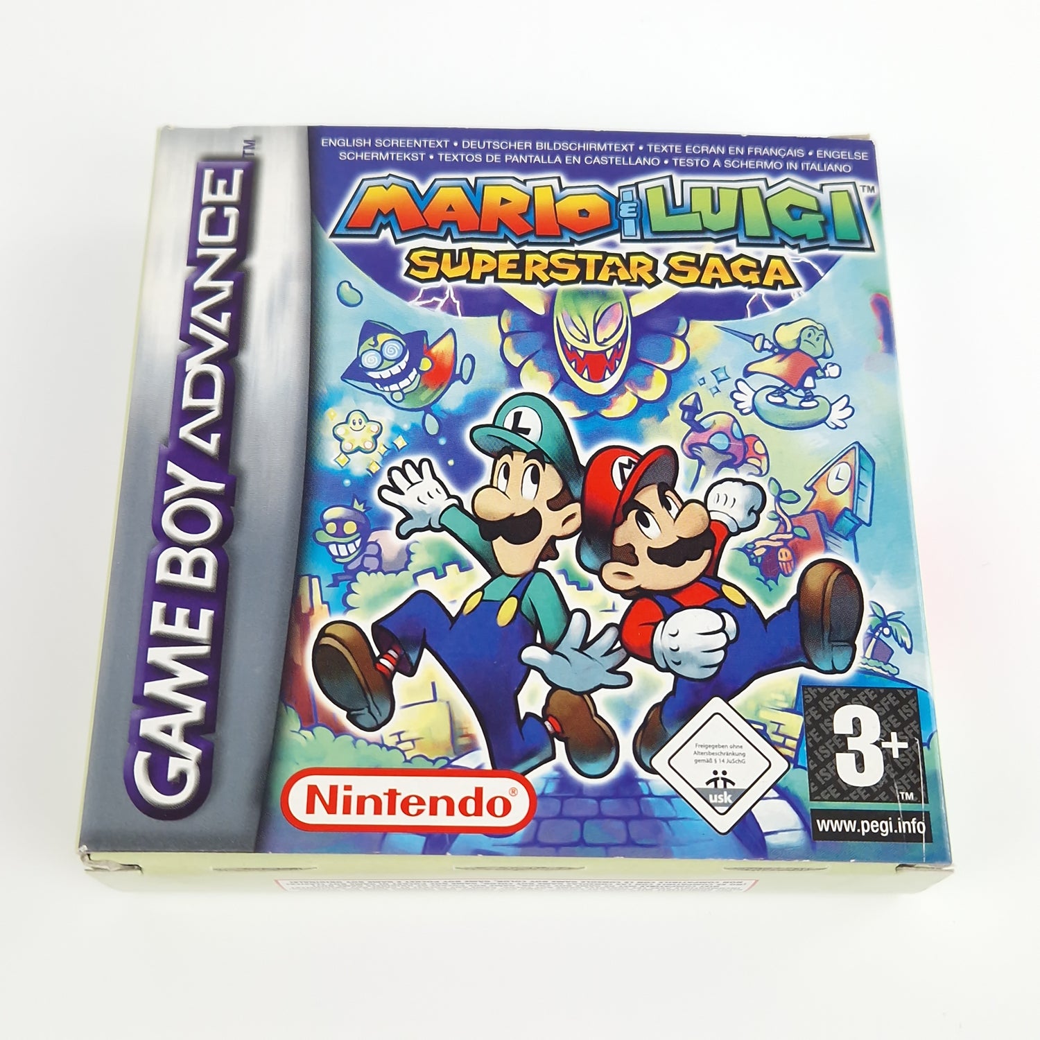 Nintendo Game Boy Advance : Mario & Luigi Superstar Saga + Players Guide - OVP