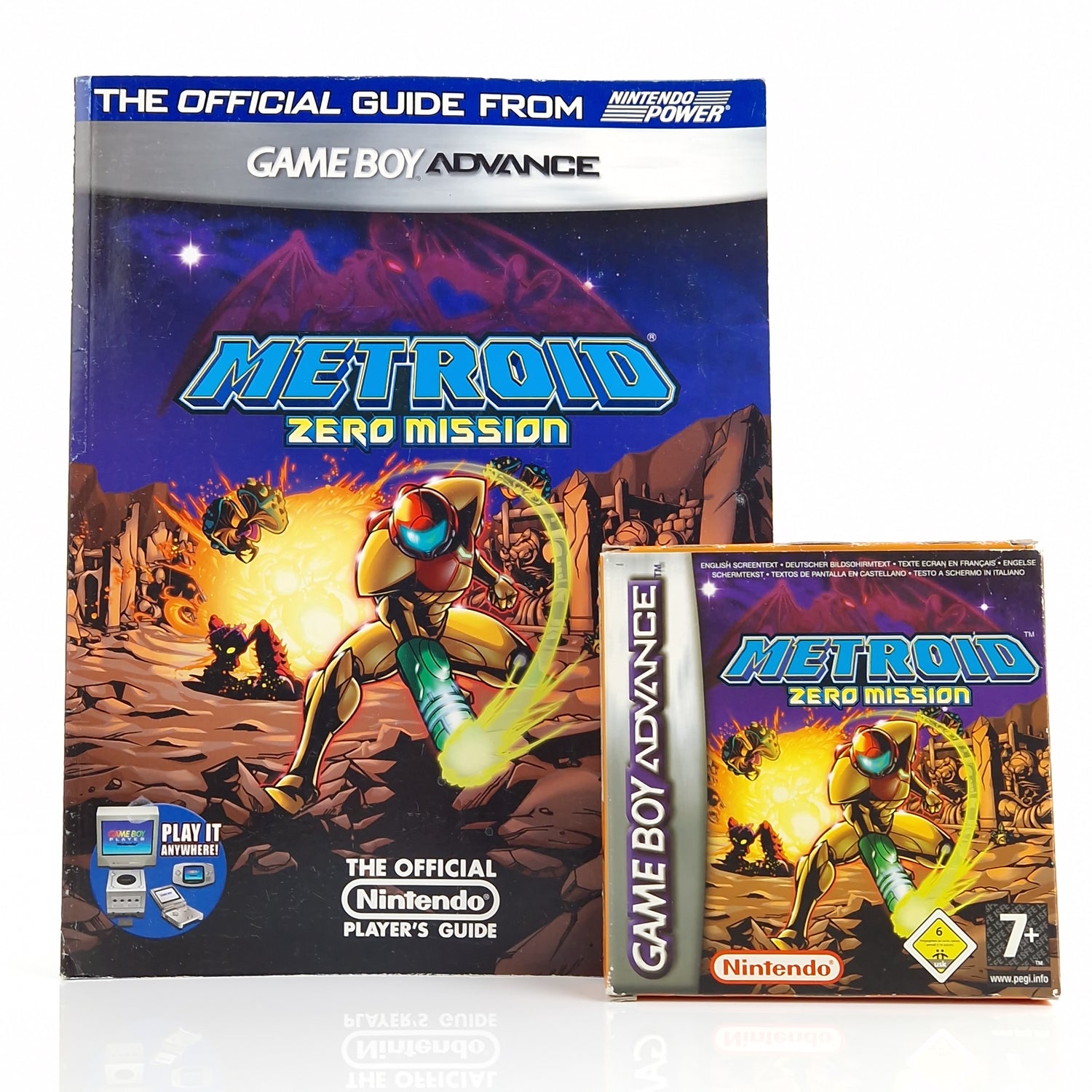 Nintendo Game Boy Advance Spiel : Metroid Zero Mission + Nintendo Power Guide