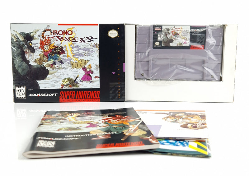 Super Nintendo : Chrono Trigger - NTSC-U/C USA Modul Poster Manual OVP SNES