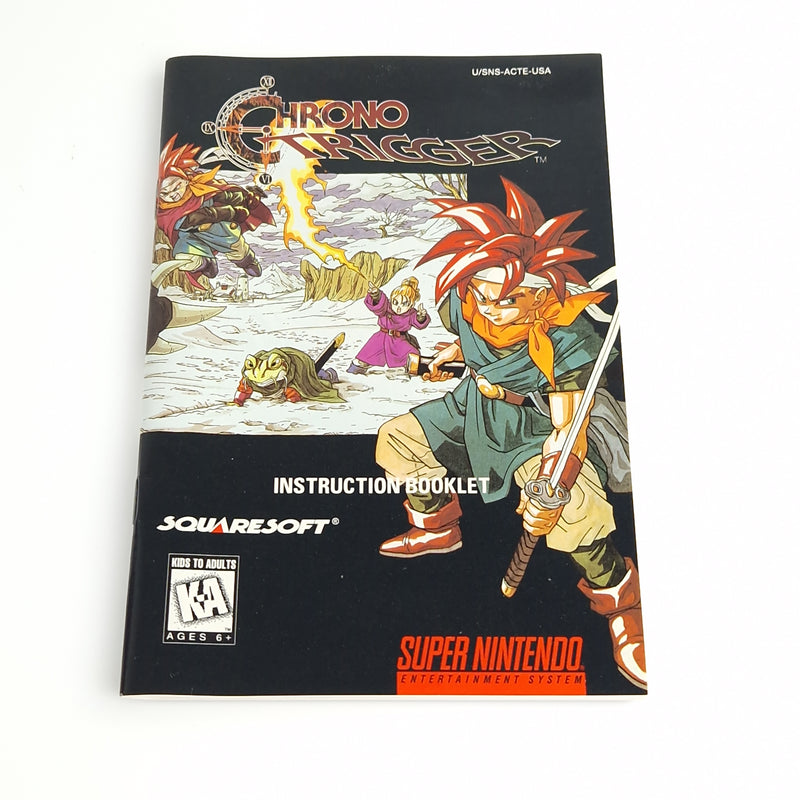 Super Nintendo : Chrono Trigger - NTSC-U/C USA Modul Poster Manual OVP SNES