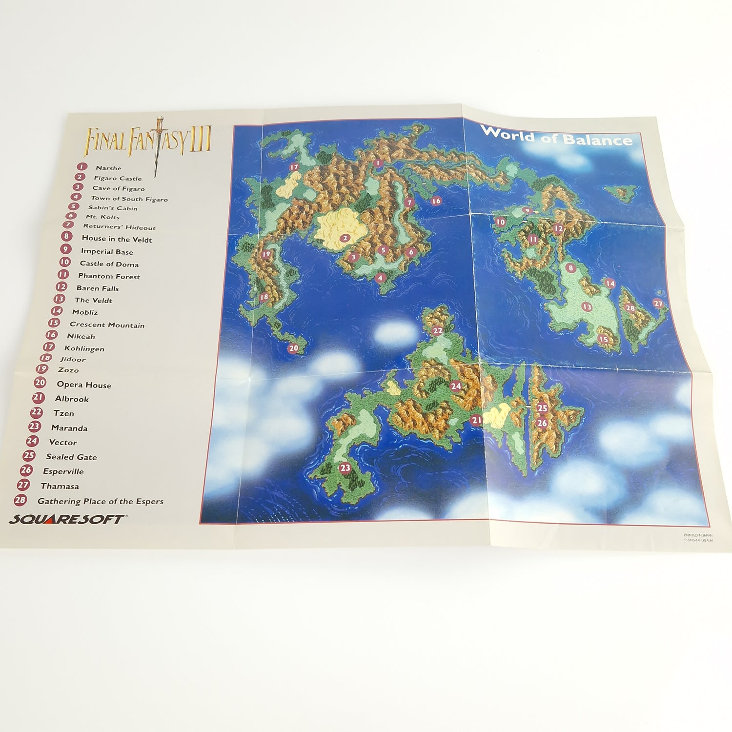 Super Nintendo : Final Fantasy III + Players Guide - NTSC-U/C USA OVP SNES