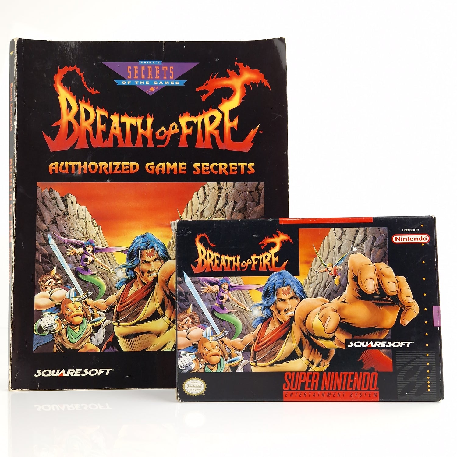 Super Nintendo : Breath of Fire +Authorized Game Secrets - NTSC-U/C USA SNES OVP