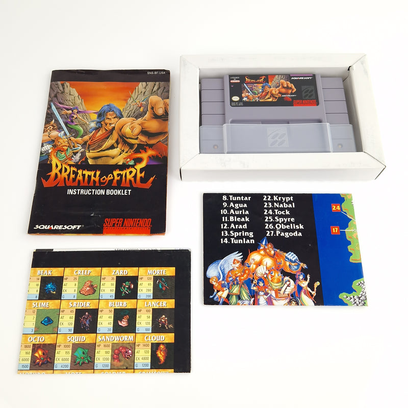 Super Nintendo : Breath of Fire +Authorized Game Secrets - NTSC-U/C USA SNES OVP