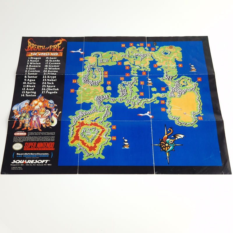 Super Nintendo : Breath of Fire +Authorized Game Secrets - NTSC-U/C USA SNES OVP