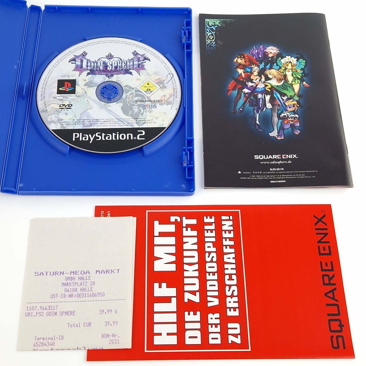 Playstation 2 Spiel : Odin Sphere - CD Anleitung OVP | Atlus Square Enix PS2 PAL