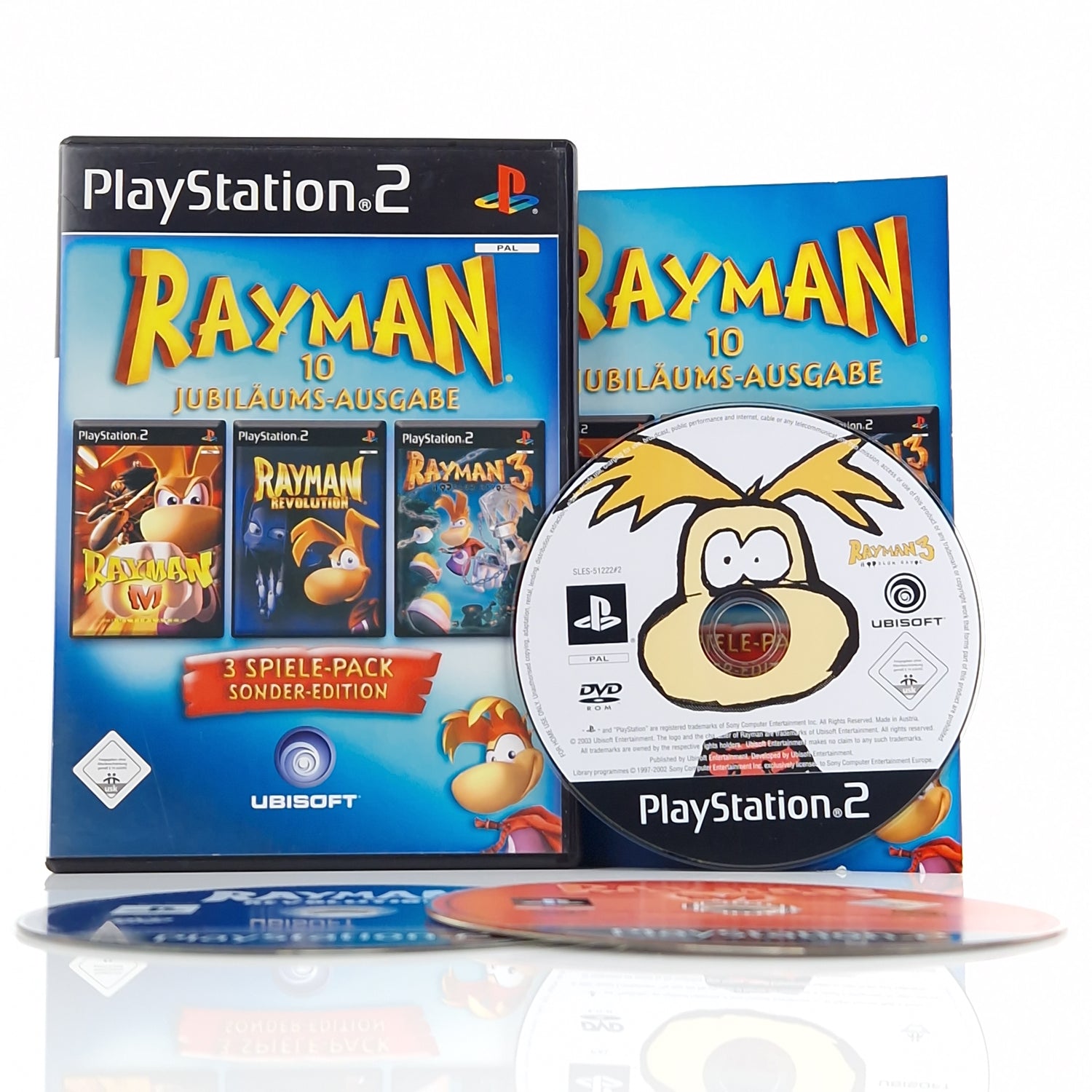 Playstation 2 Spiel : Rayman 10 Jubiläumsausgabe Sonder-Edition - PS2 OVP PAL