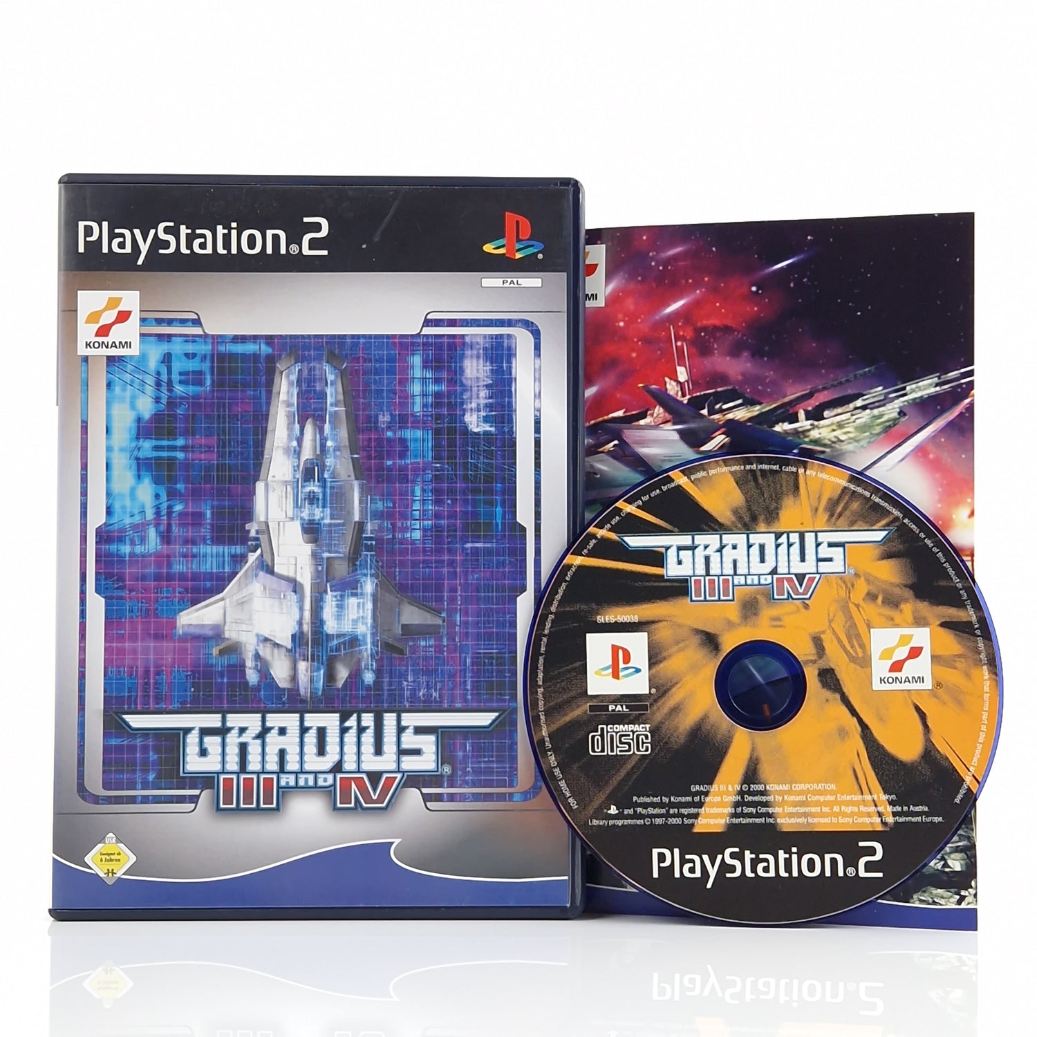 Playstation 2 Spiel : Gradius III and IV - CD Anleitung OVP | PS2 PAL Konami