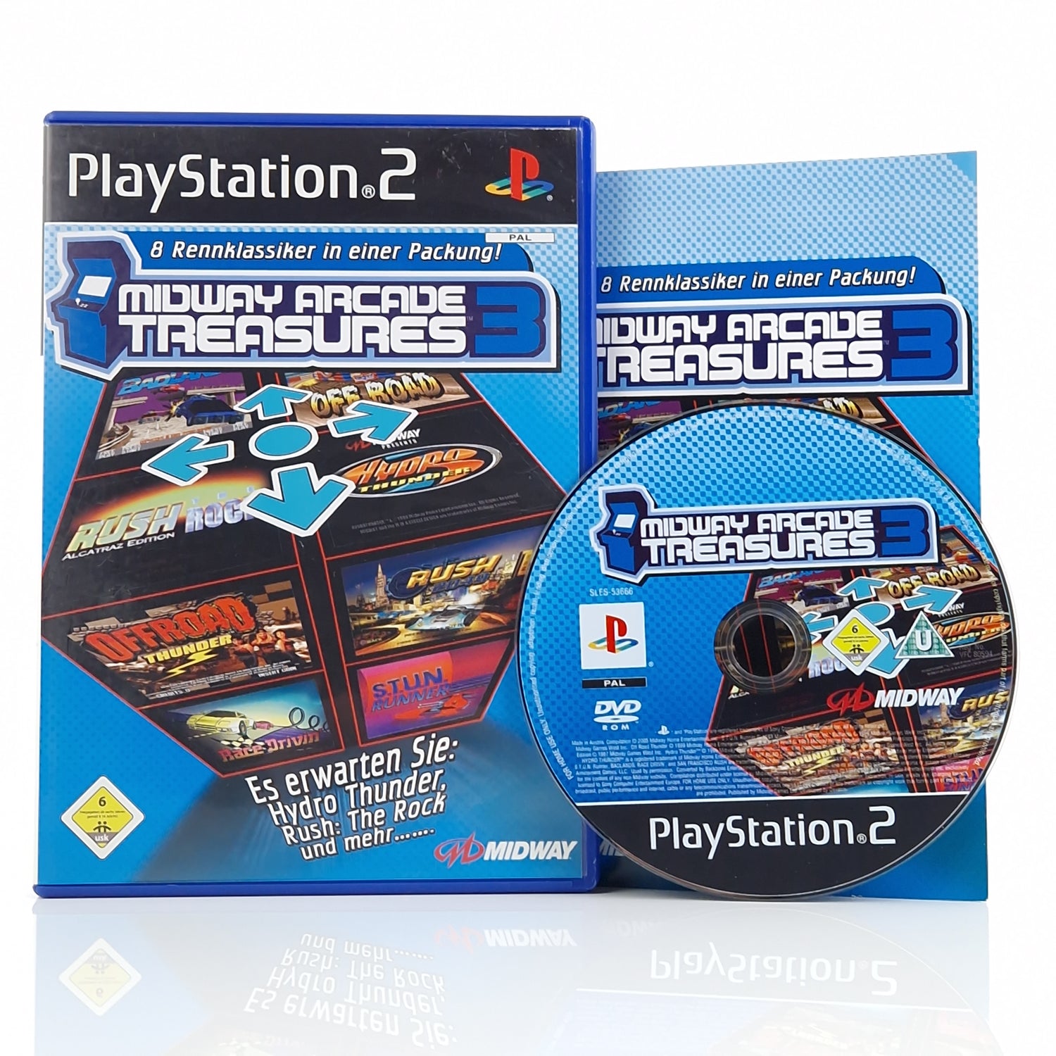 Playstation 2 Spiel : Midway Arcade Treasures 3 - CD Anleitung OVP | PS2 PAL