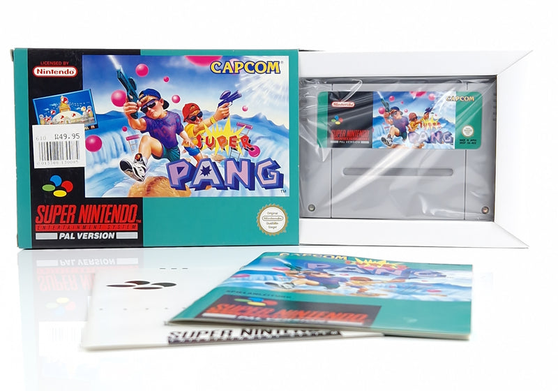 Super Nintendo Spiel : Super Pang - Modul Anleitung OVP cib | SNES PAL NOE