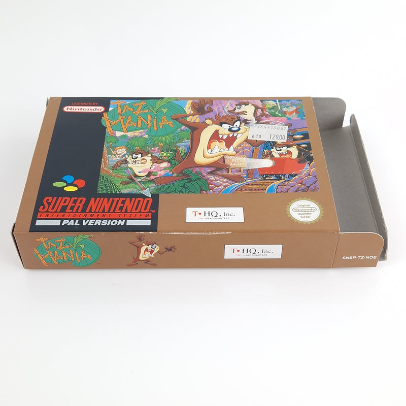 Super Nintendo Spiel : TAZ Mania mit Poster - Modul Anl OVP cib | SNES PAL NOE