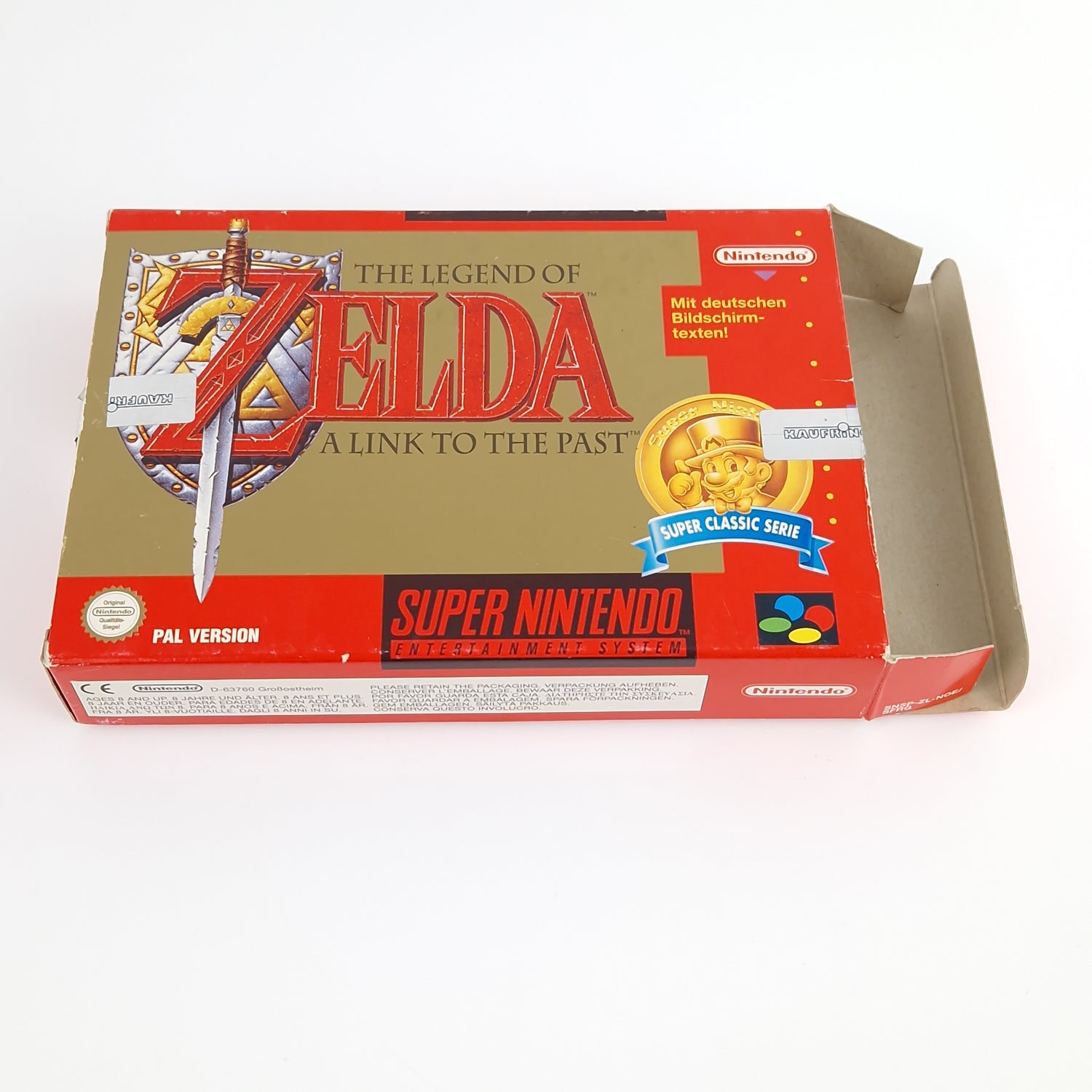 Super Nintendo : The Legend of Zelda a link to the Past - Classic Serie OVP PAL