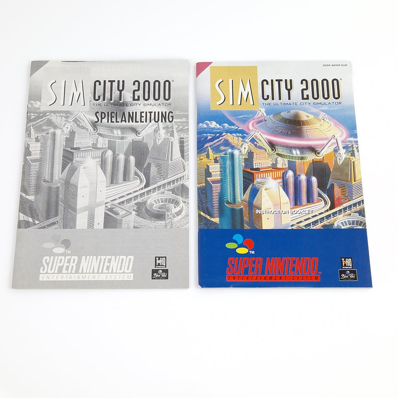 Super Nintendo Spiel : Sim City 2000 the Ultimate City Simulator - SNES OVP EUR