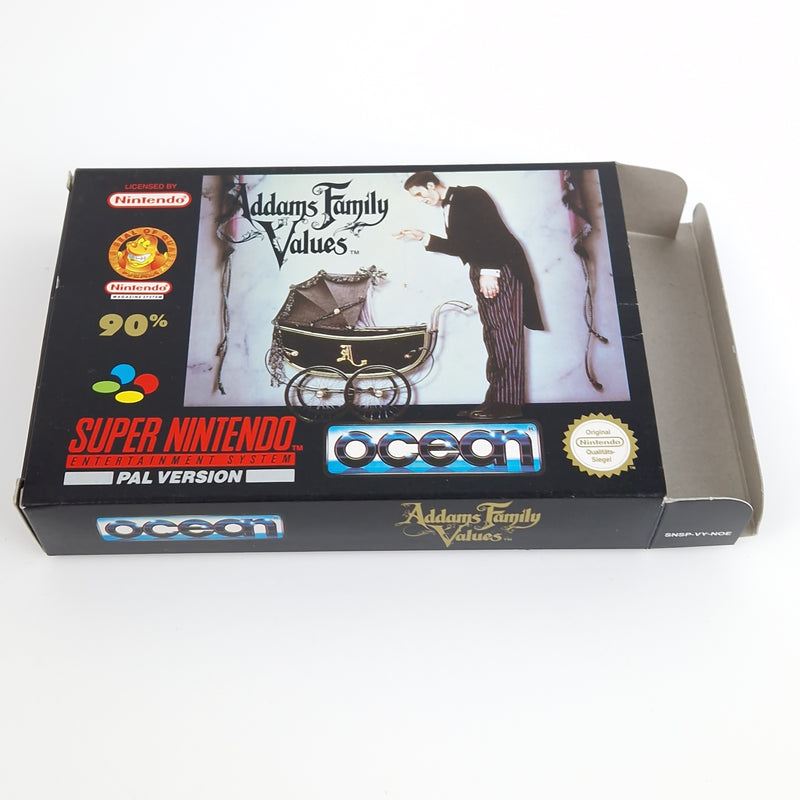 Super Nintendo Spiel : Addams Family Values - Modul Anleitung OVP PAL NOE SNES