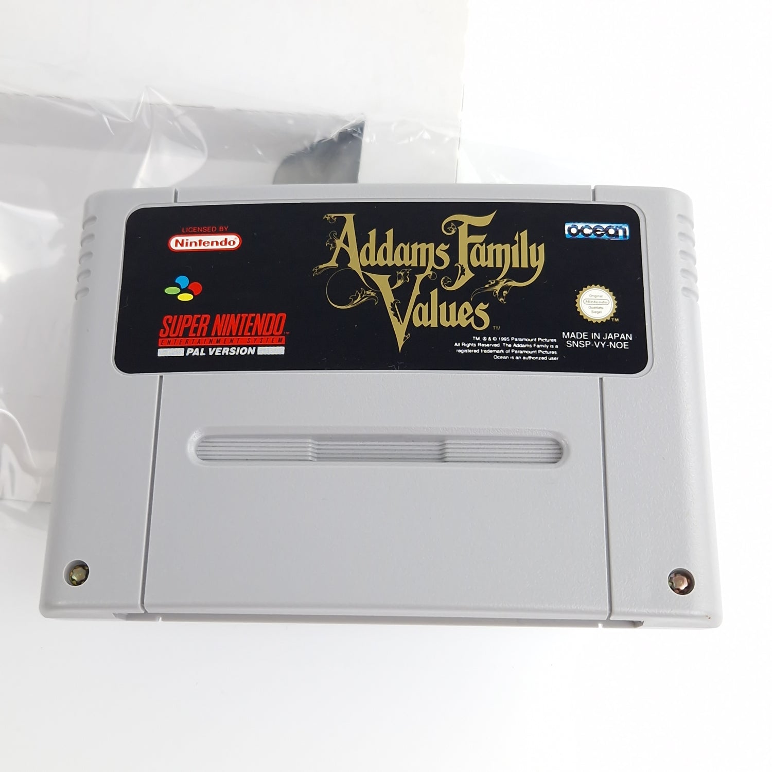 Super Nintendo Spiel : Addams Family Values - Modul Anleitung OVP PAL NOE SNES