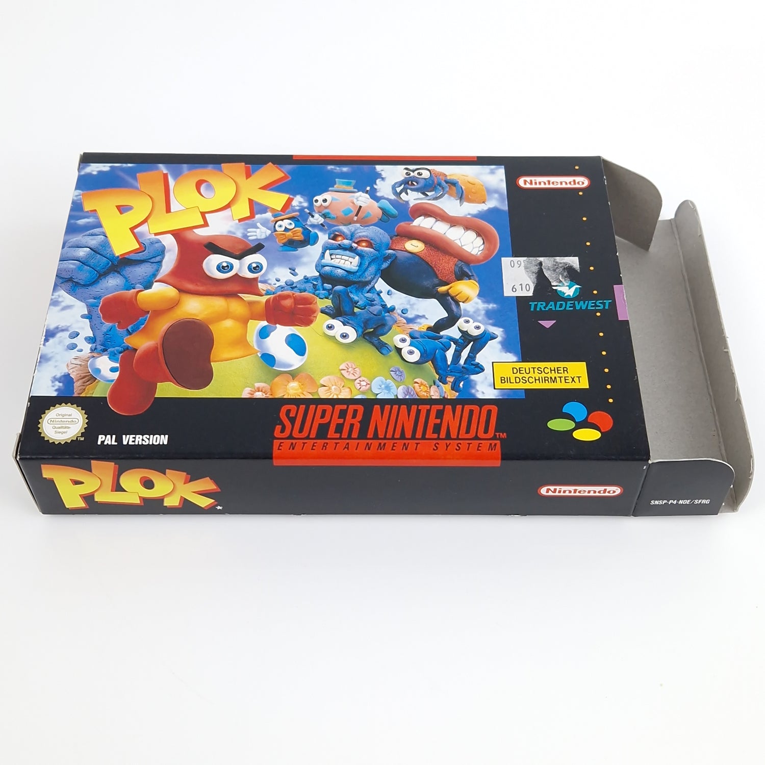 Super Nintendo Spiel : PLOK - Modul Anleitung OVP | PAL NOE/SFRG SNES