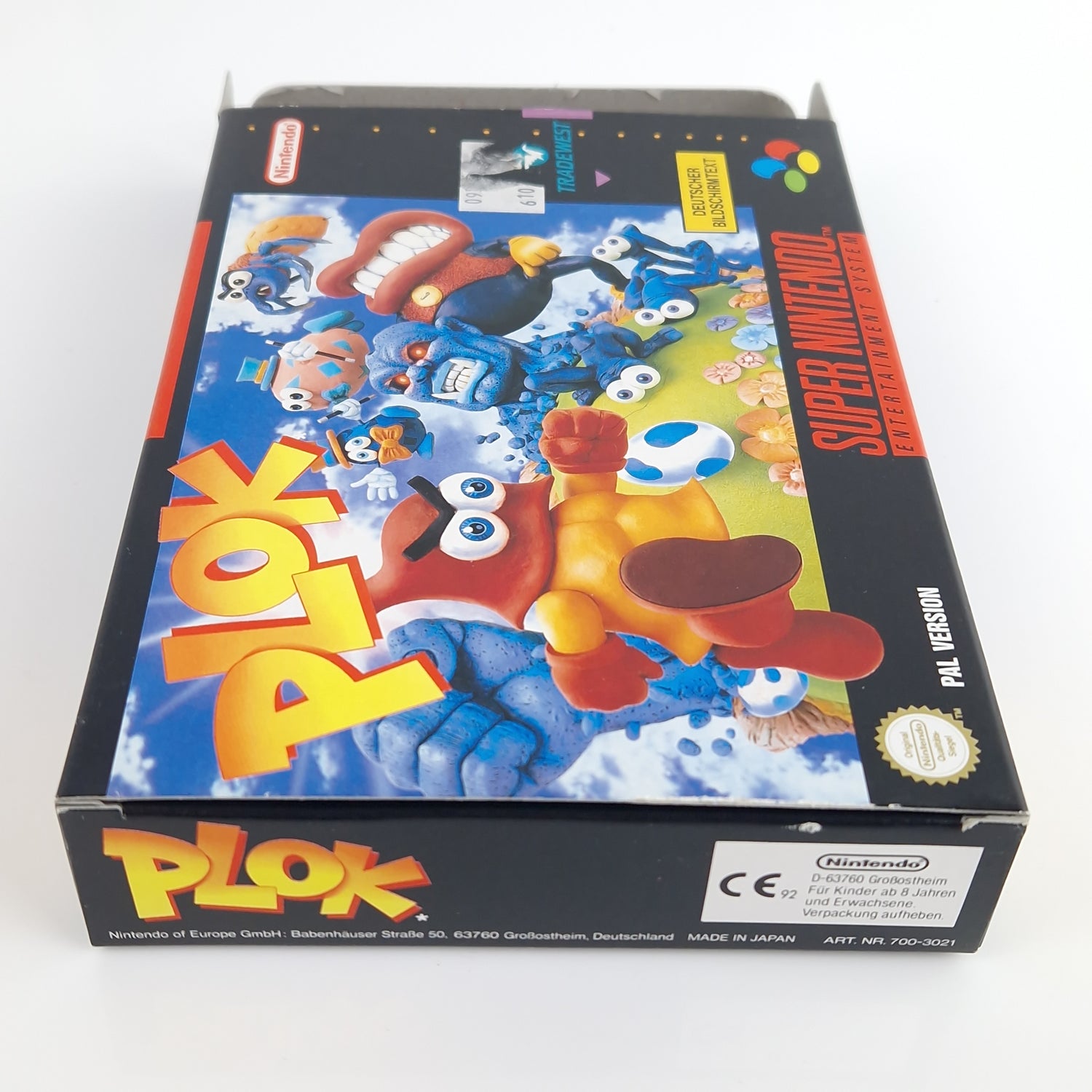 Super Nintendo Spiel : PLOK - Modul Anleitung OVP | PAL NOE/SFRG SNES