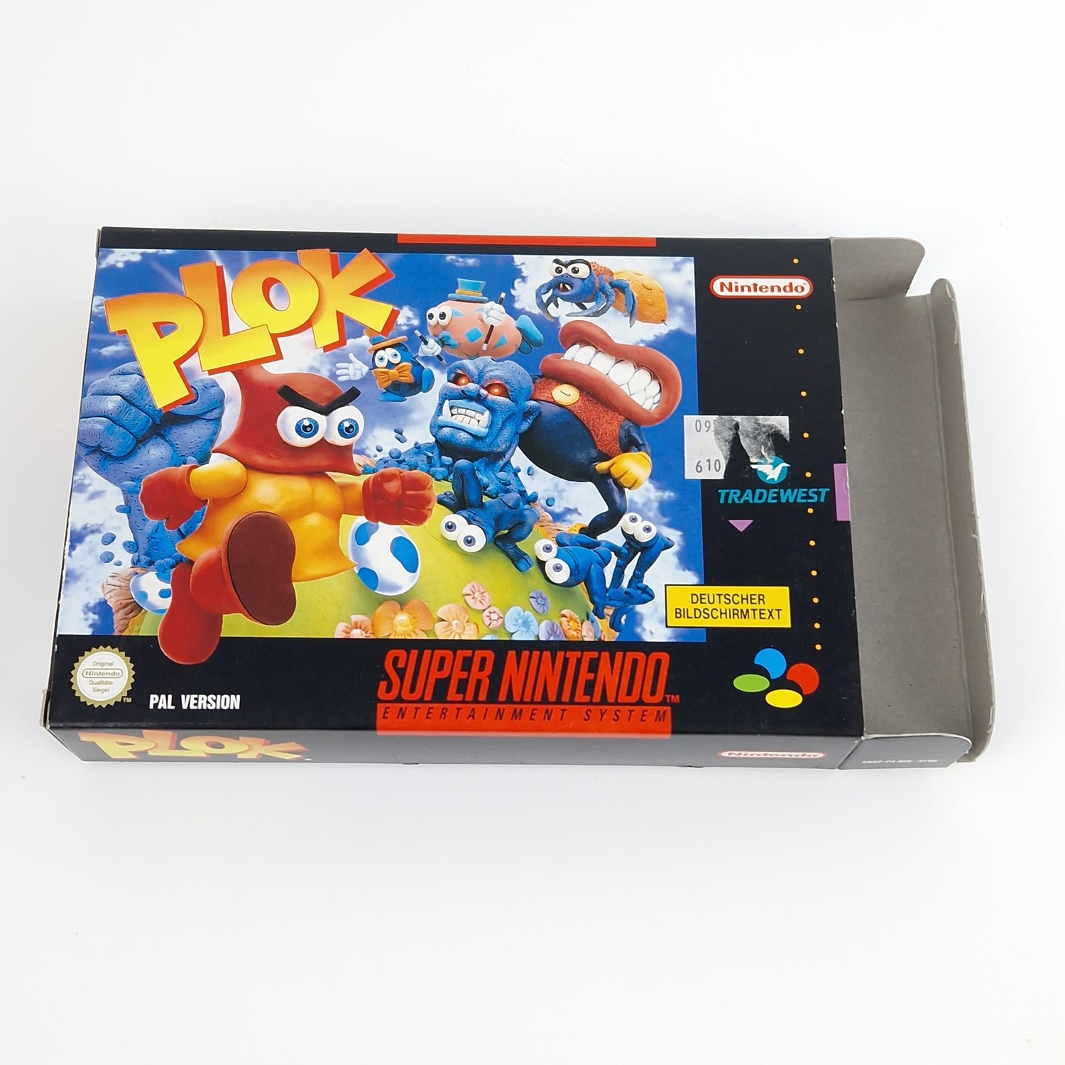 Super Nintendo Spiel : PLOK - Modul Anleitung OVP | PAL NOE/SFRG SNES