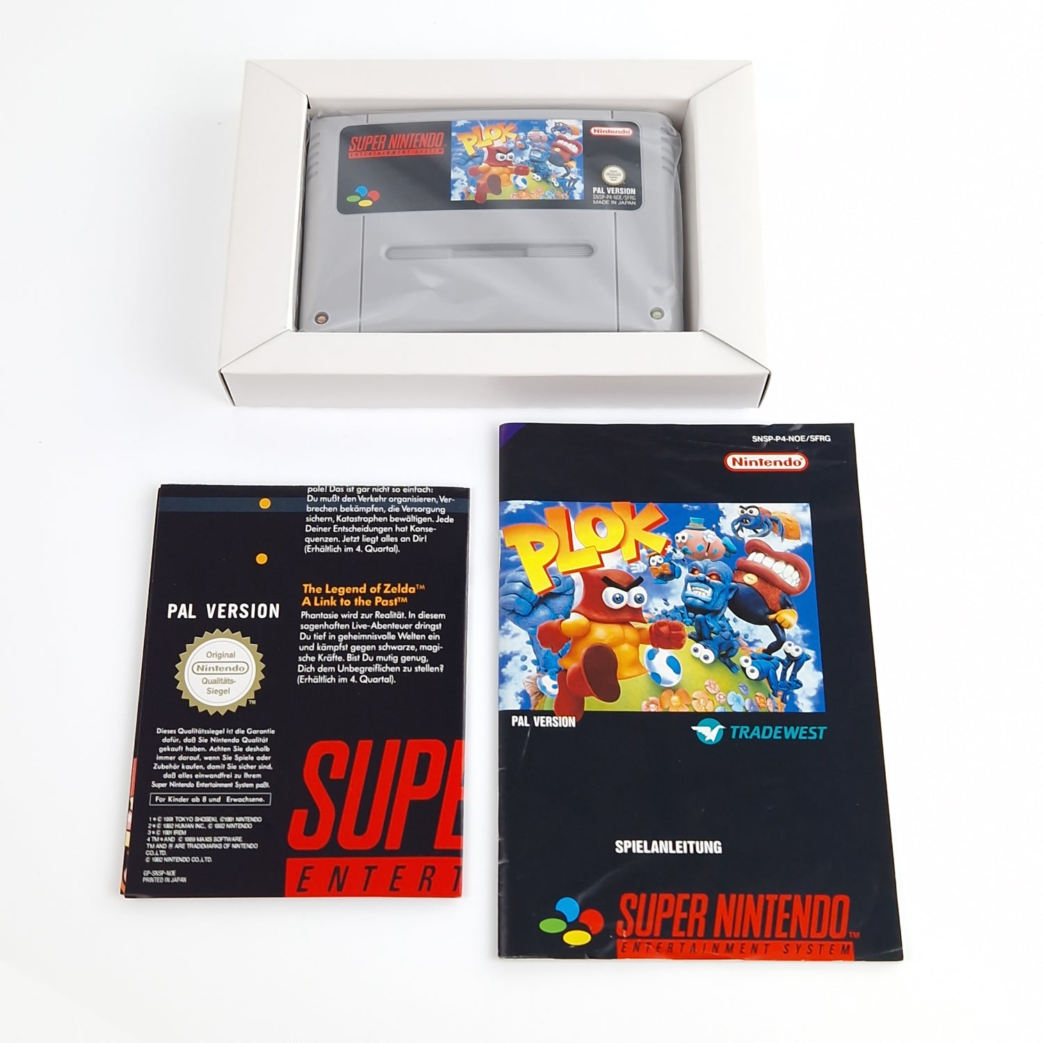 Super Nintendo Spiel : PLOK - Modul Anleitung OVP | PAL NOE/SFRG SNES