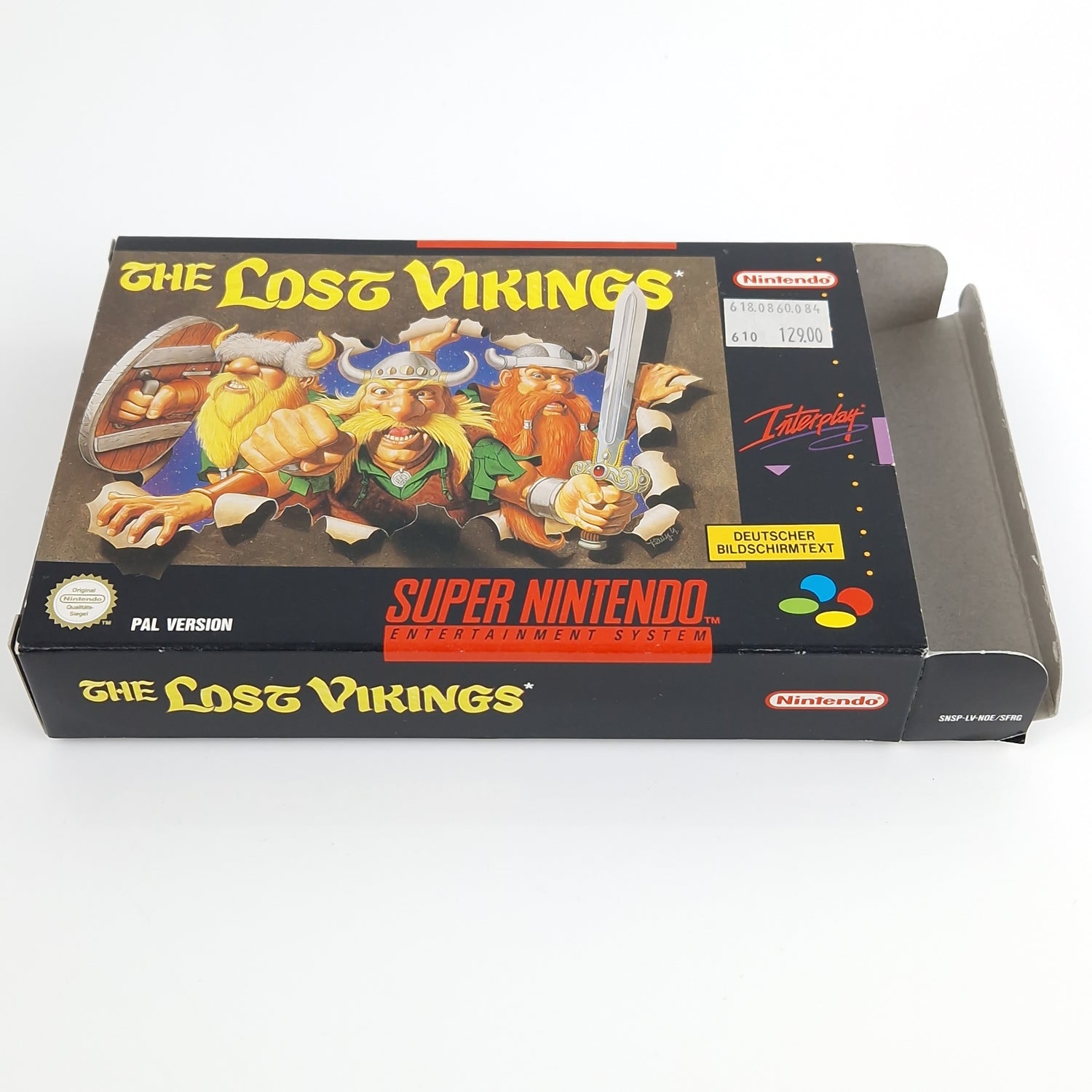 Super Nintendo Spiel : The Lost Vikings - Modul Anleitung OVP PAL NOE/SFRG SNES