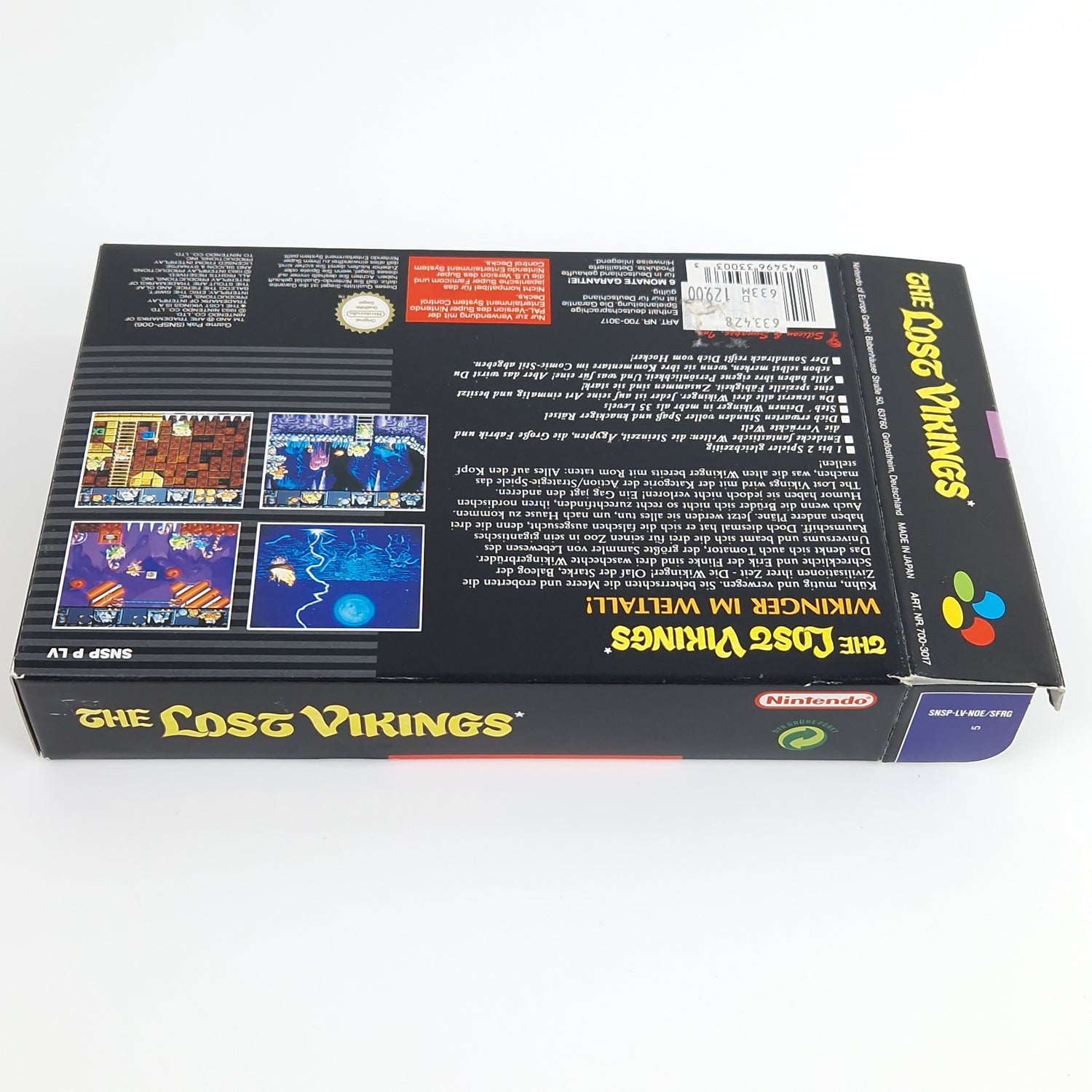 Super Nintendo Spiel : The Lost Vikings - Modul Anleitung OVP PAL NOE/SFRG SNES