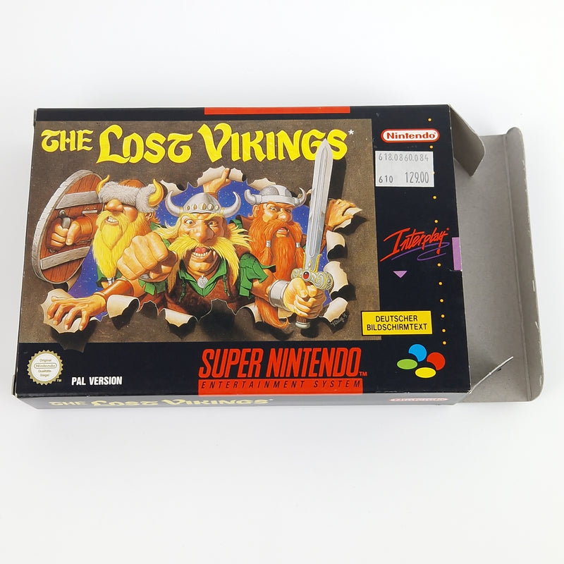 Super Nintendo Spiel : The Lost Vikings - Modul Anleitung OVP PAL NOE/SFRG SNES