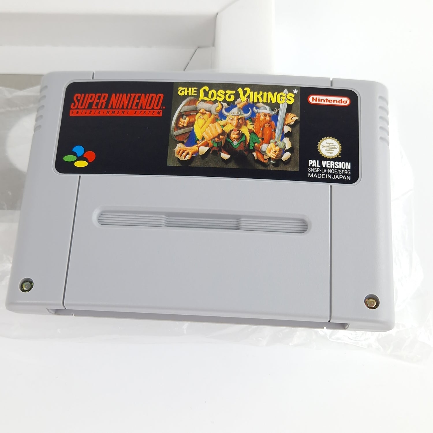 Super Nintendo Spiel : The Lost Vikings - Modul Anleitung OVP PAL NOE/SFRG SNES