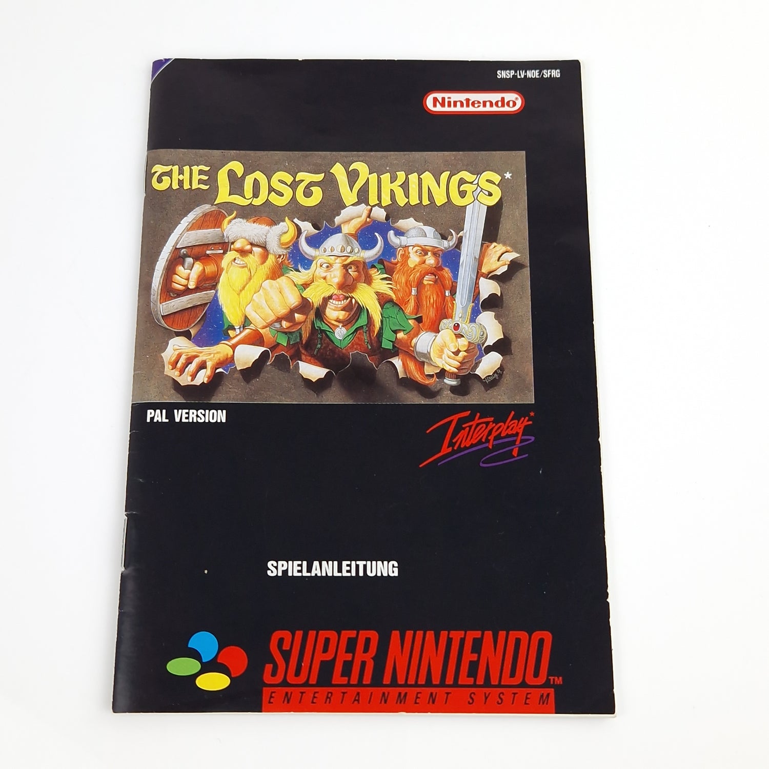 Super Nintendo Spiel : The Lost Vikings - Modul Anleitung OVP PAL NOE/SFRG SNES