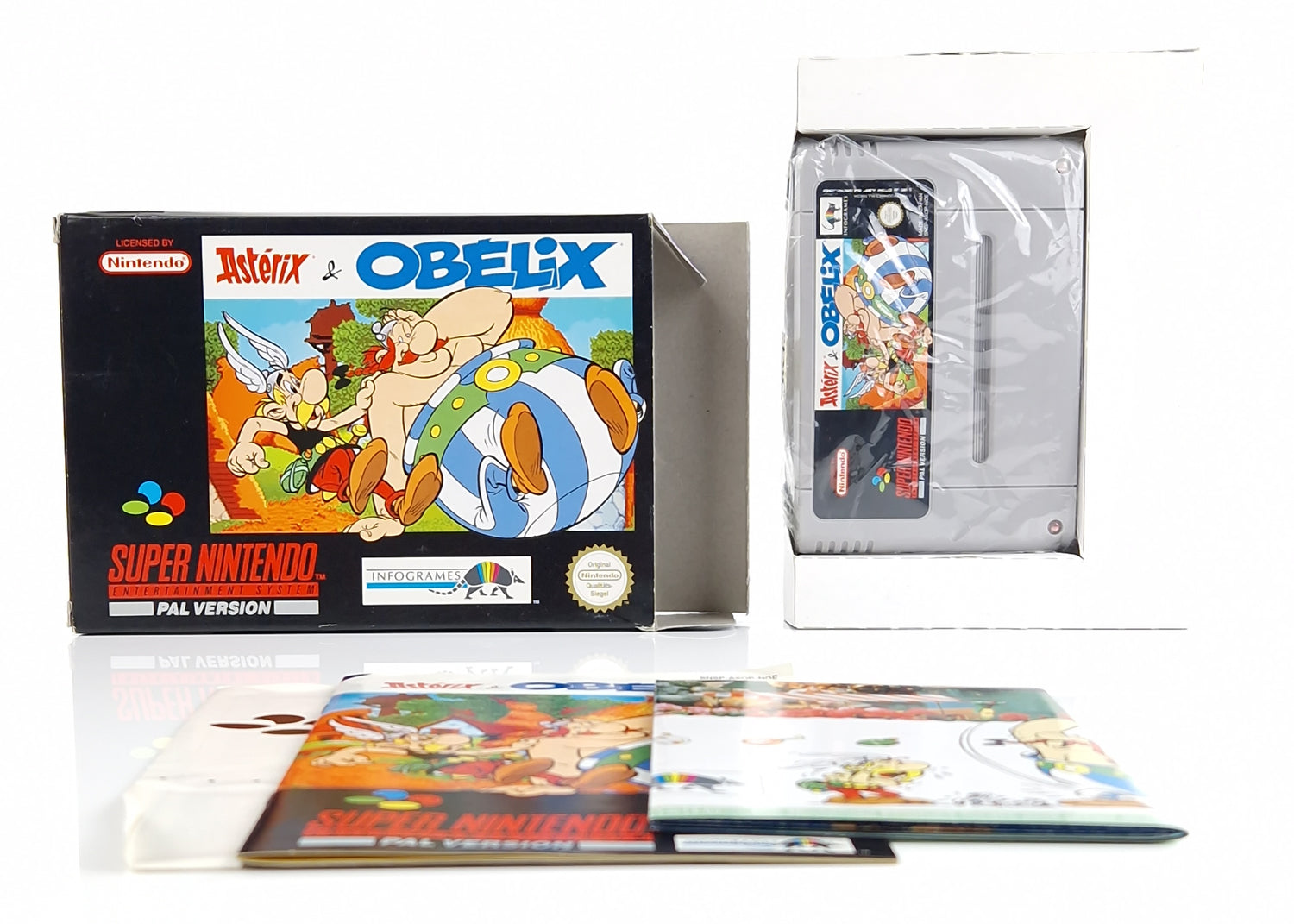 Super Nintendo Spiel : Asterix & Obelix - Modul Anleitung OVP | SNES PAL NOE-1