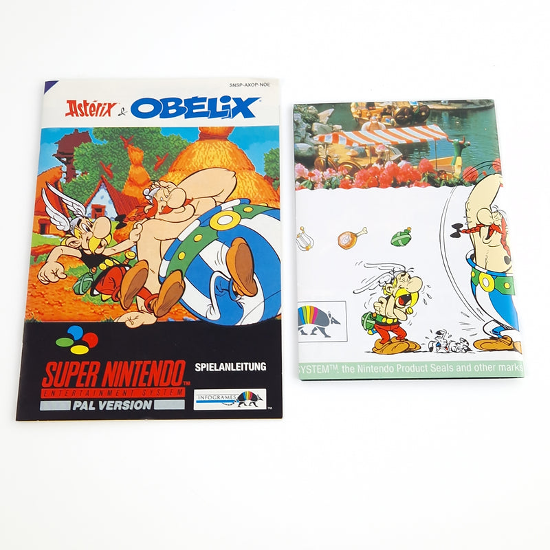 Super Nintendo Spiel : Asterix & Obelix - Modul Anleitung OVP | SNES PAL NOE-1