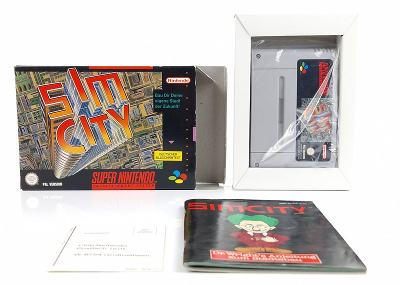 Super Nintendo Spiel : Sim City - Modul Anleitung OVP | SNES PAL NOE/SFRG