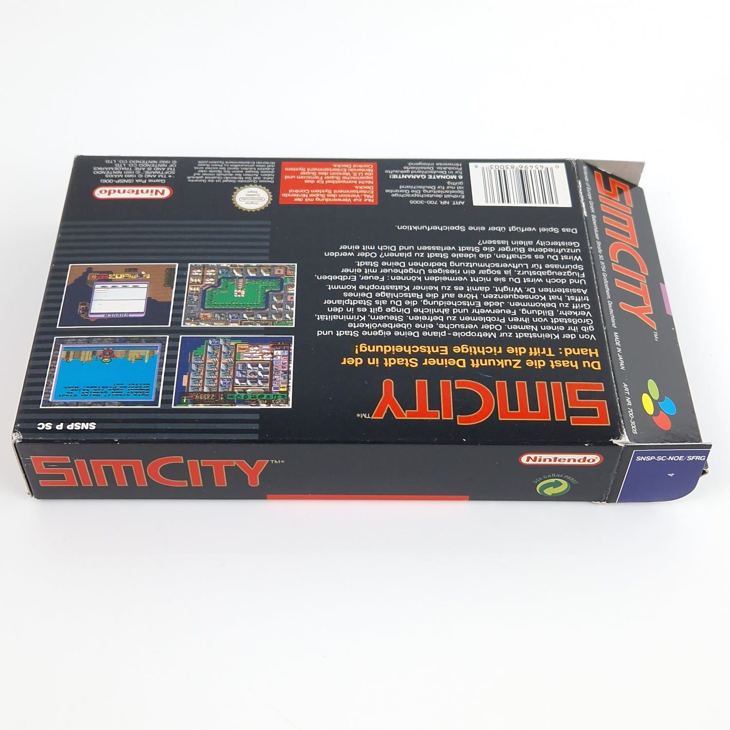 Super Nintendo Spiel : Sim City - Modul Anleitung OVP | SNES PAL NOE/SFRG