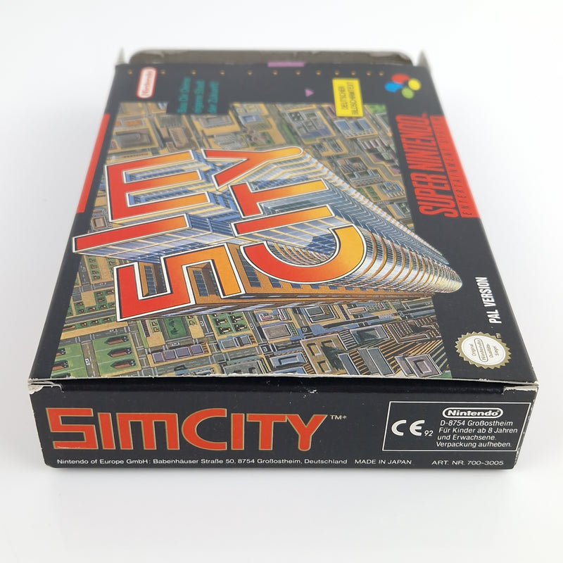 Super Nintendo Spiel : Sim City - Modul Anleitung OVP | SNES PAL NOE/SFRG