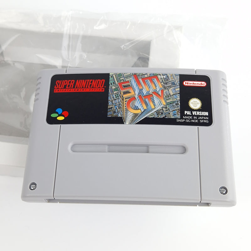 Super Nintendo Spiel : Sim City - Modul Anleitung OVP | SNES PAL NOE/SFRG