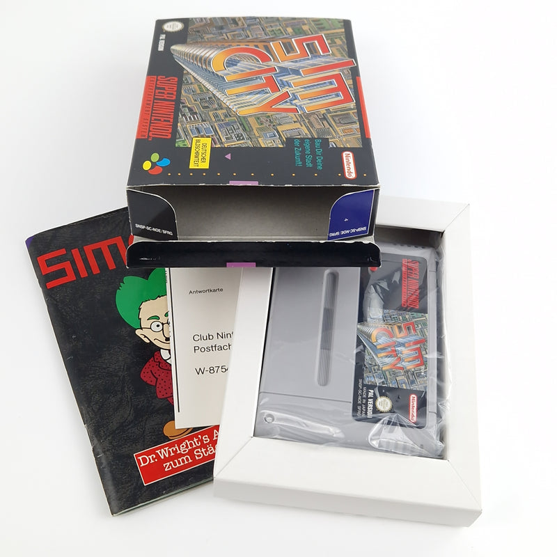 Super Nintendo Spiel : Sim City - Modul Anleitung OVP | SNES PAL NOE/SFRG