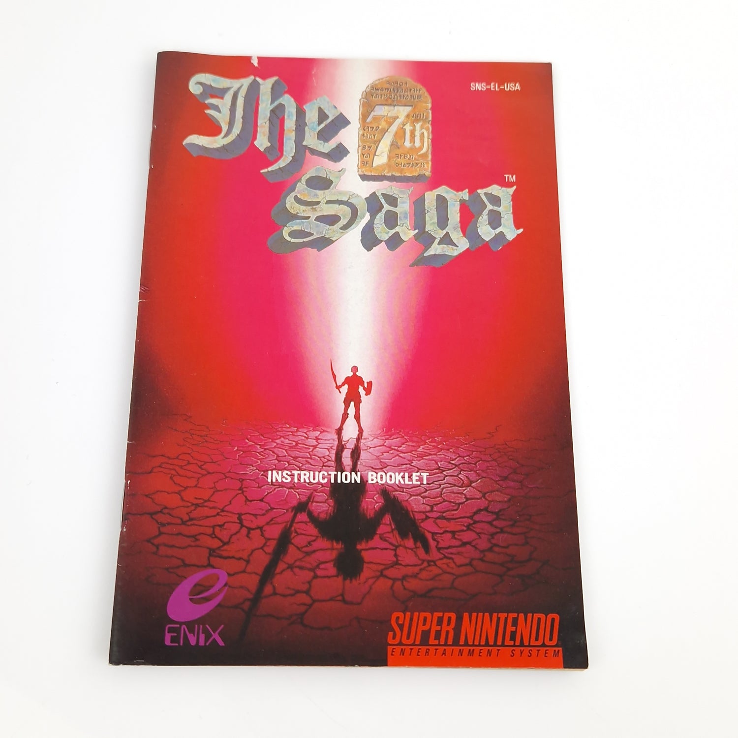 Super Nintendo Spiel : The 7th SAGA - OVP Poster NTSC-U/C USA | SNES Game Enix