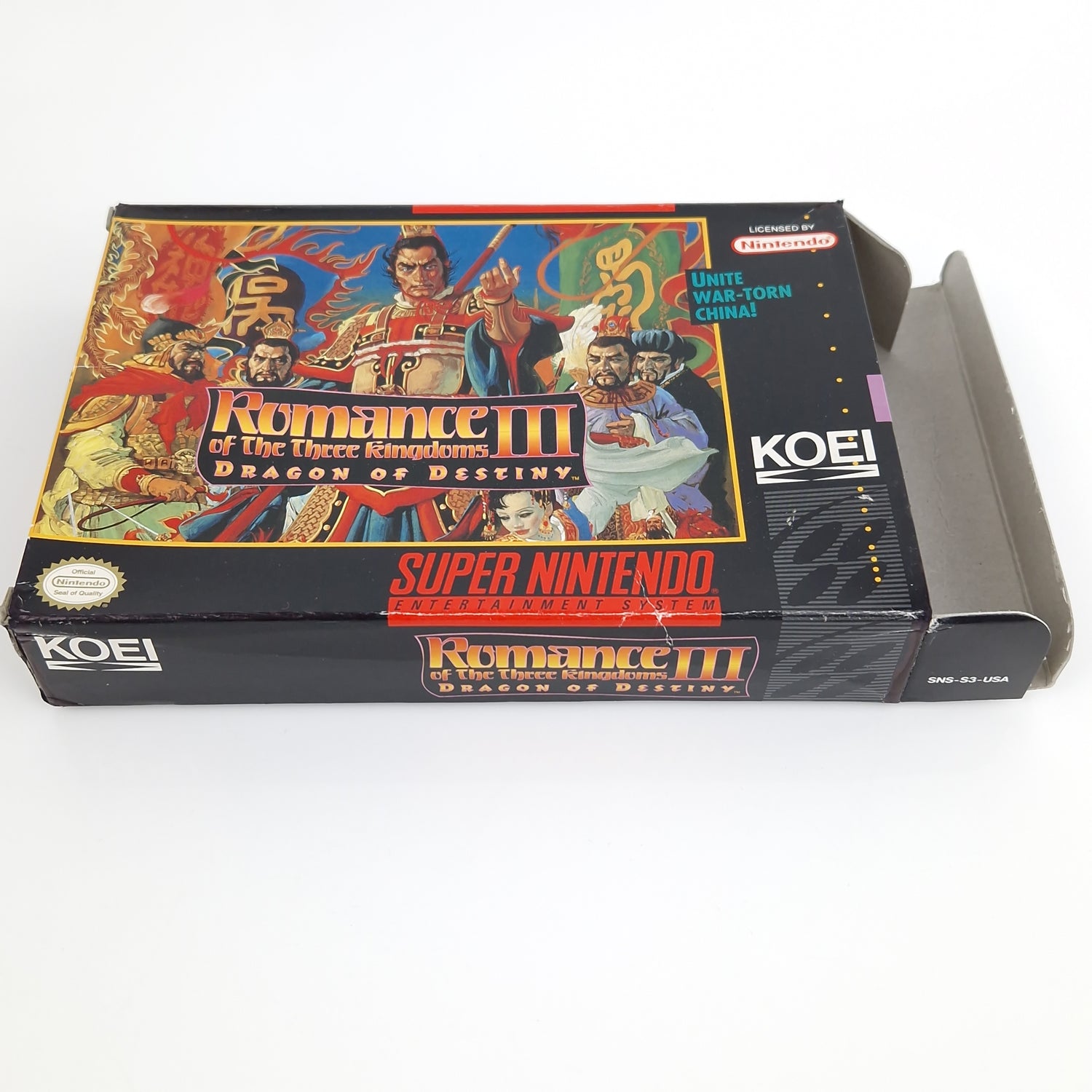 Super Nintendo : Romance of the Three Kingdoms III Dragon of Destiny - USA SNES